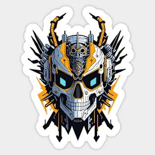 Mecha Skull S02 D58 Sticker